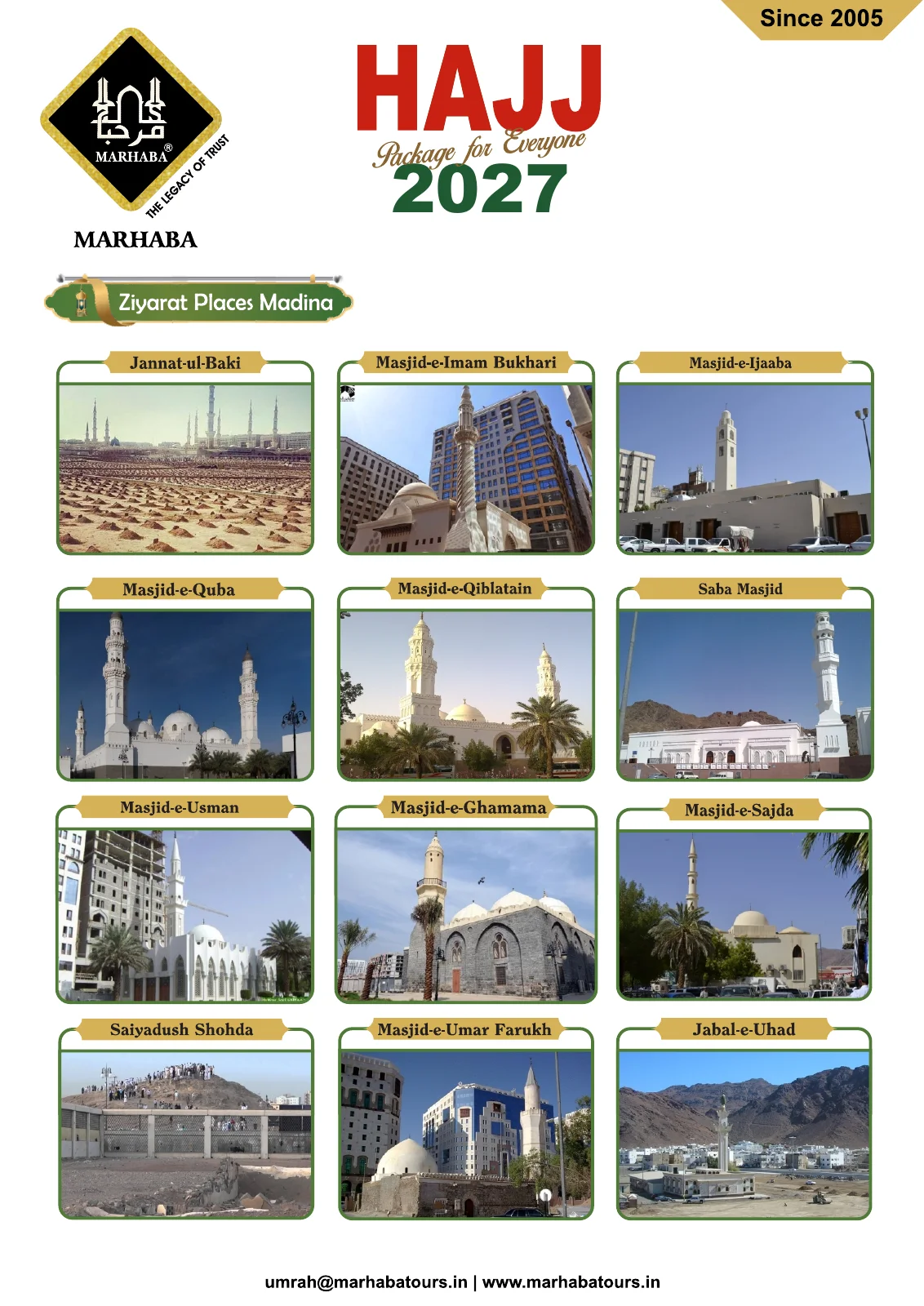 Madinah Ziyarat locations