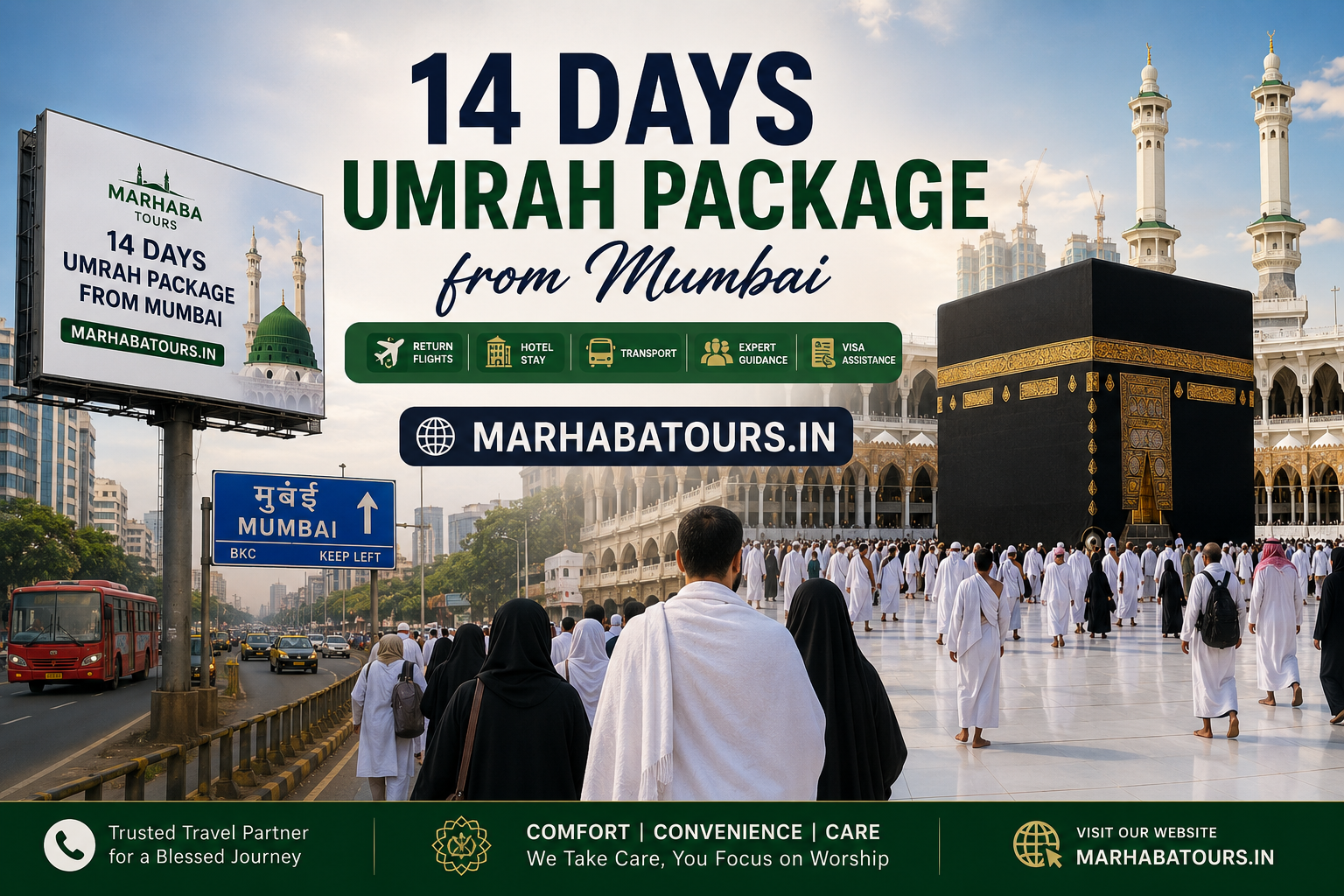 14 Days Umrah Package from Mumbai