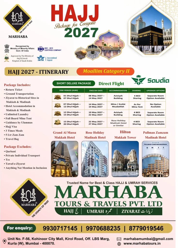 Hajj Packages 2027 from Mumbai